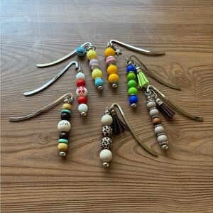 Colorful Beaded Keychains Set